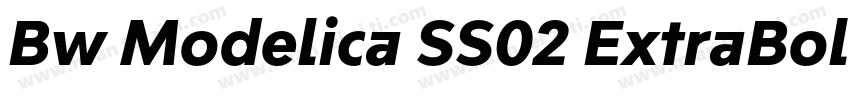 Bw Modelica SS02 ExtraBold Condense字体转换